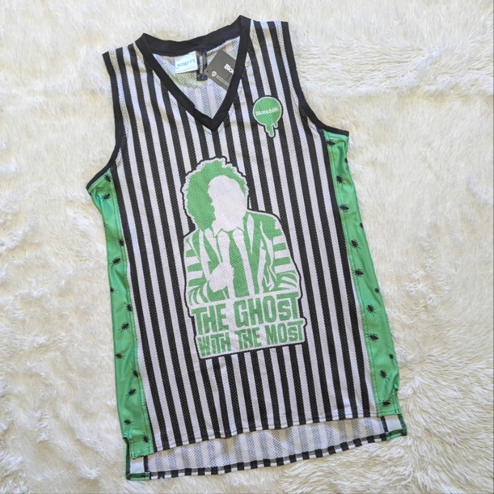NWT Blackmilk Beetlejuice Sandworm Basketball Shooter Jersey Top Size Small